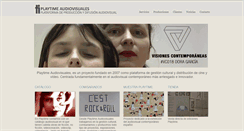 Desktop Screenshot of playtimeaudiovisuales.com